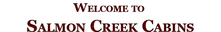 Welcome to Salmon Creek Cabins